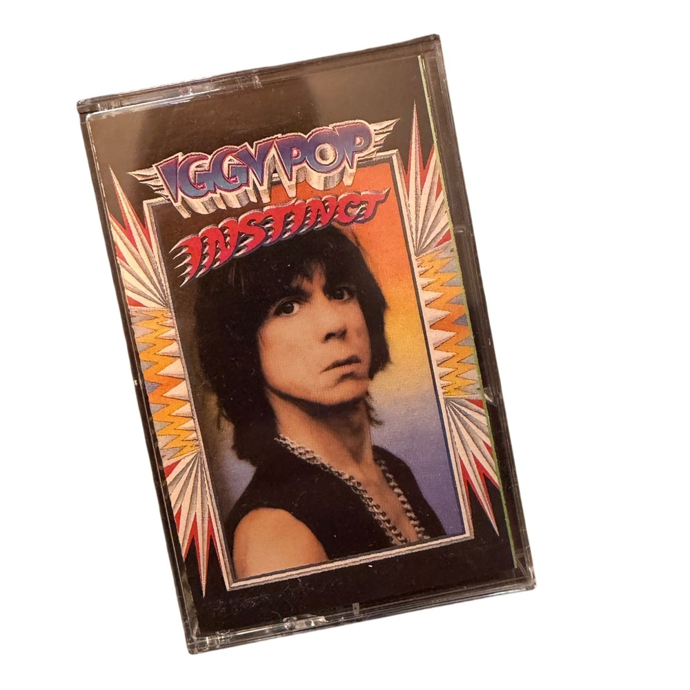 Iggy Pop Instinct Cassette Tape 1988‎ A&M Records Vintage Rock Punk